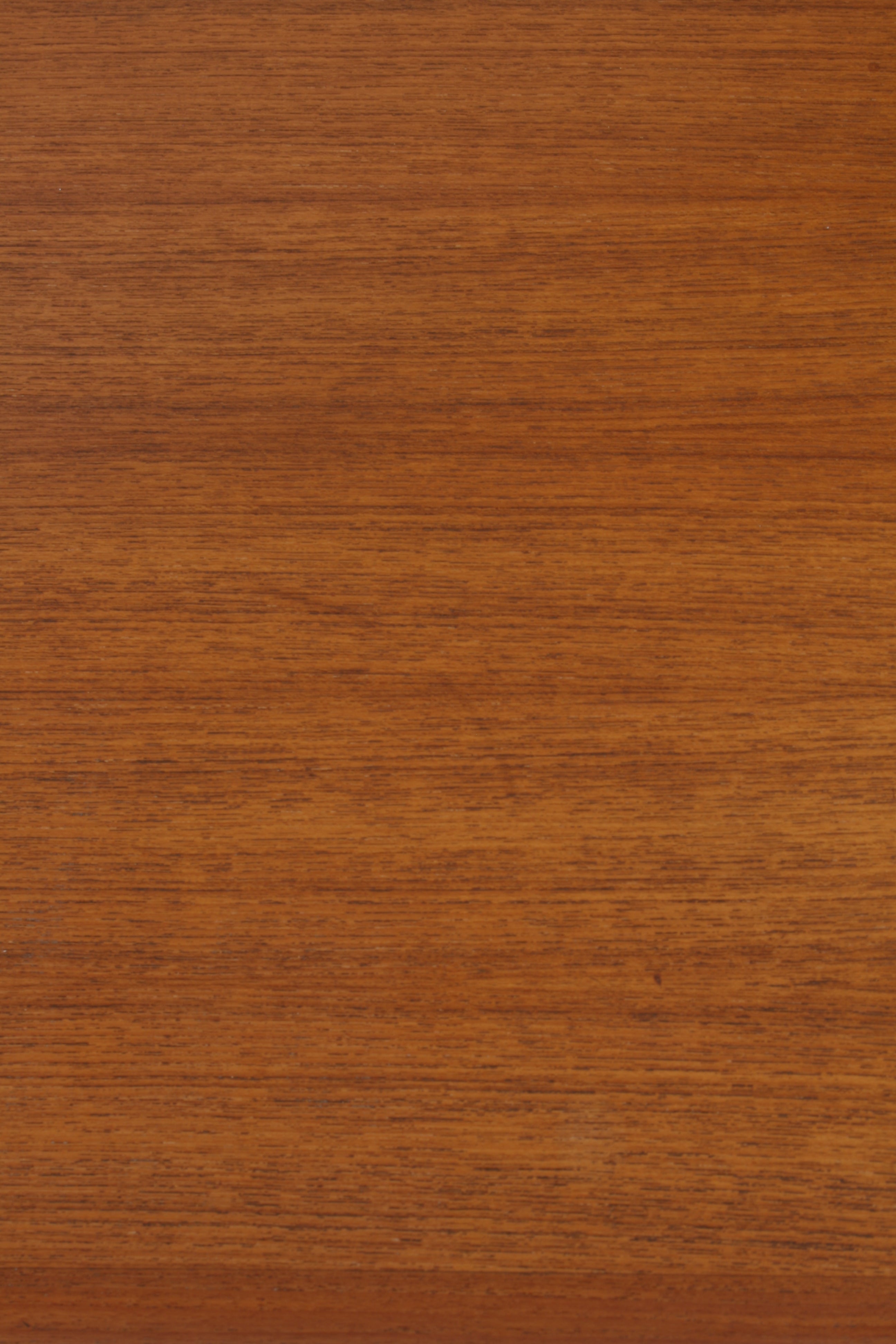Danish Teak Tambour sideboard view of top closeup showing light marks.