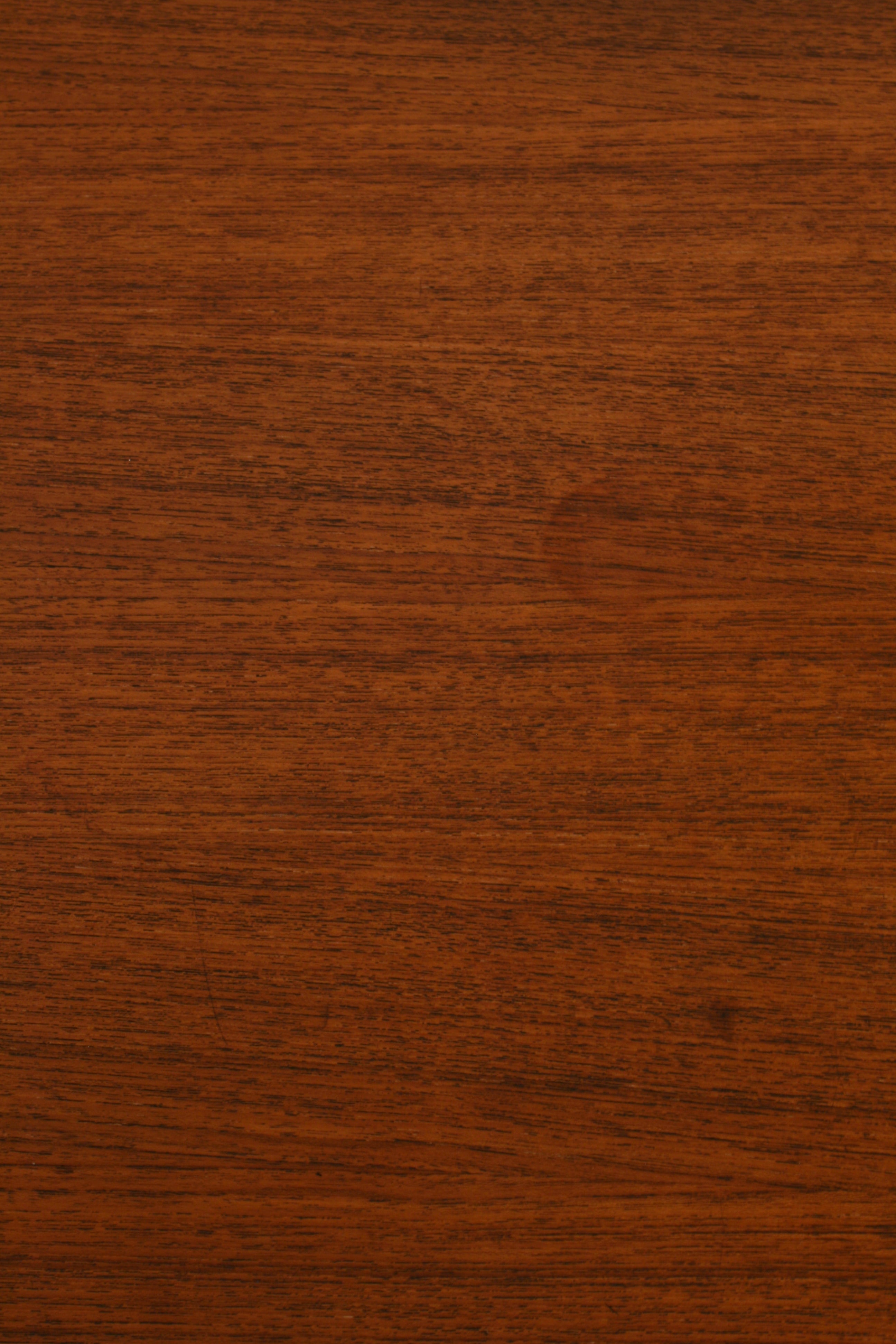 Danish Teak Tambour sideboard view of top closeup showing light marks.