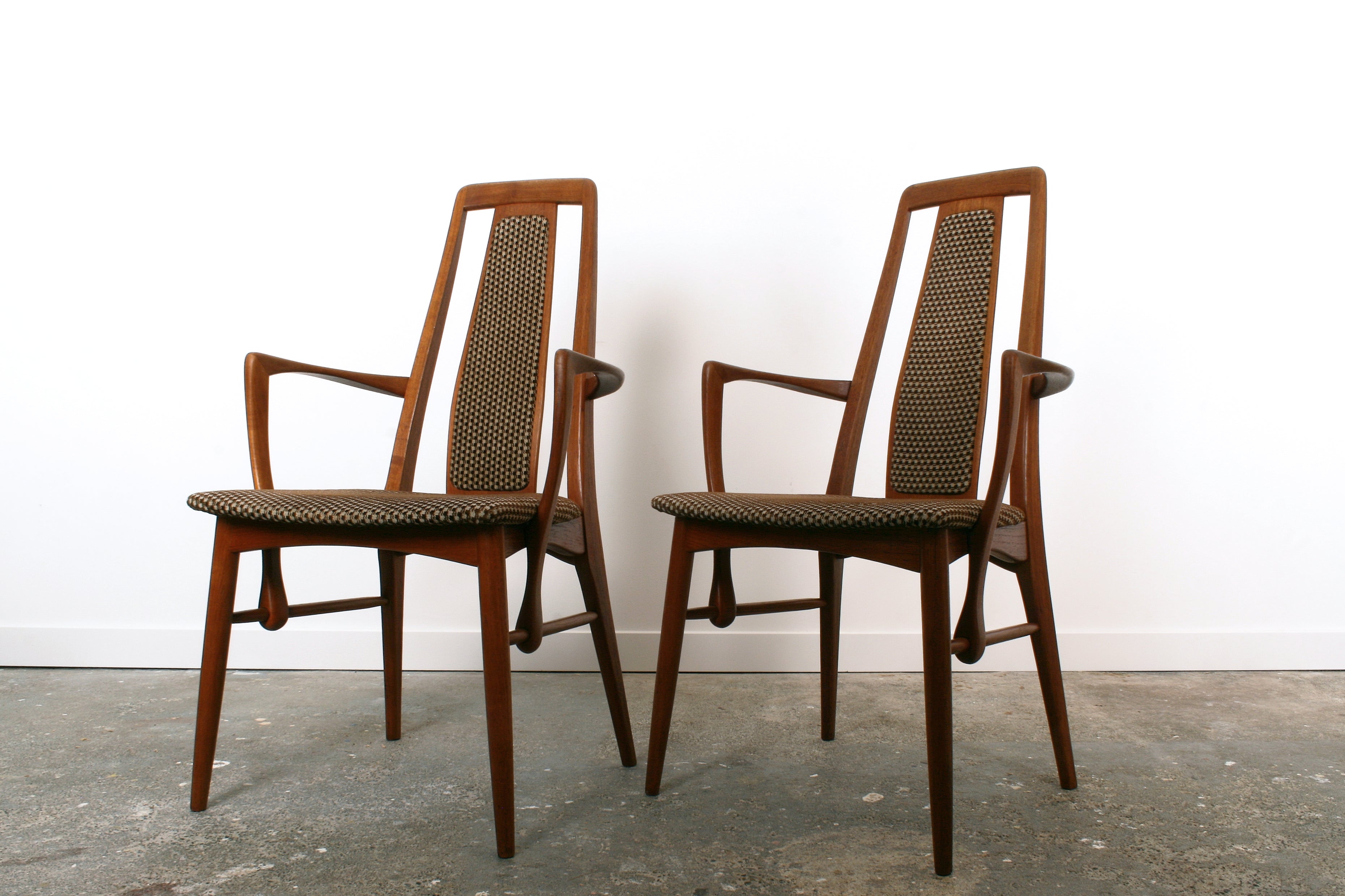 Danish mid century teak carvers.