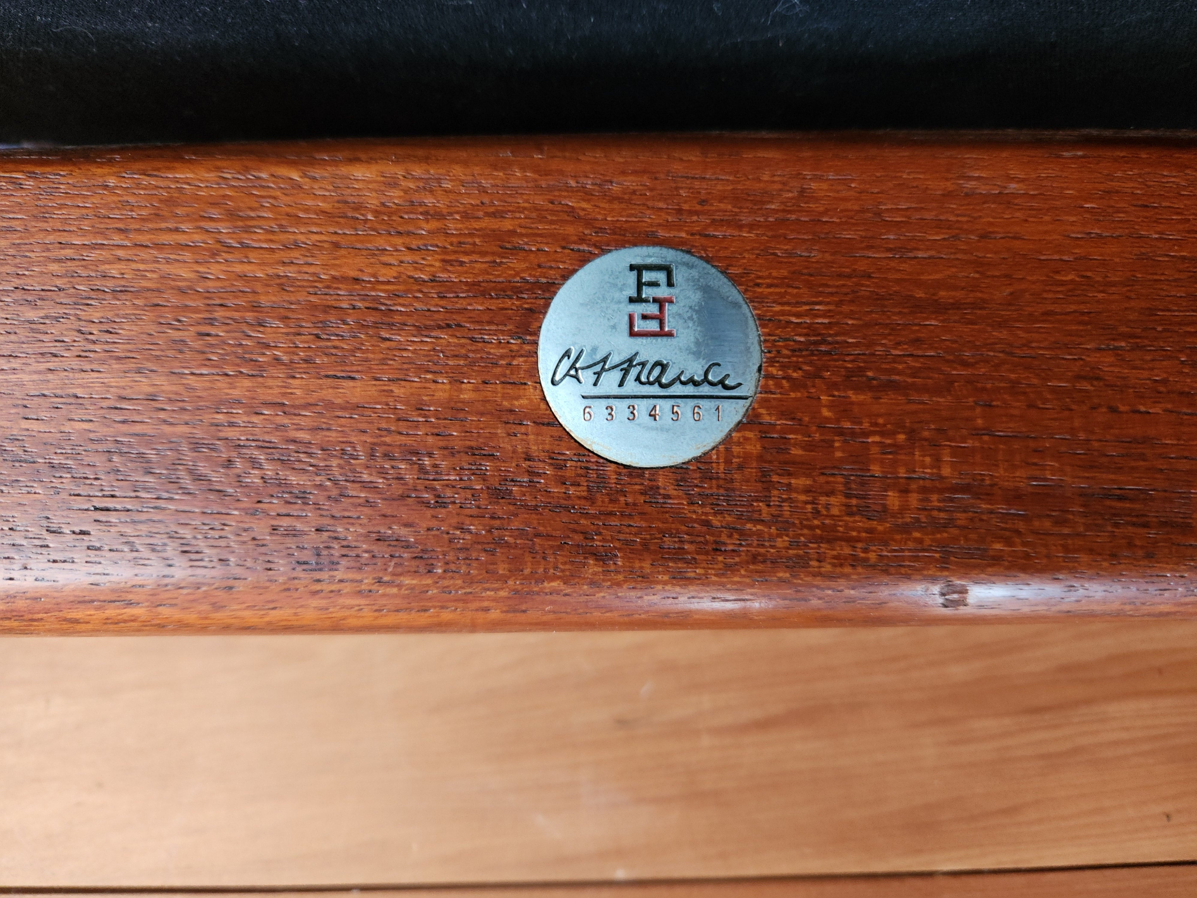 Danish modern dining chair.  France and Son badge.