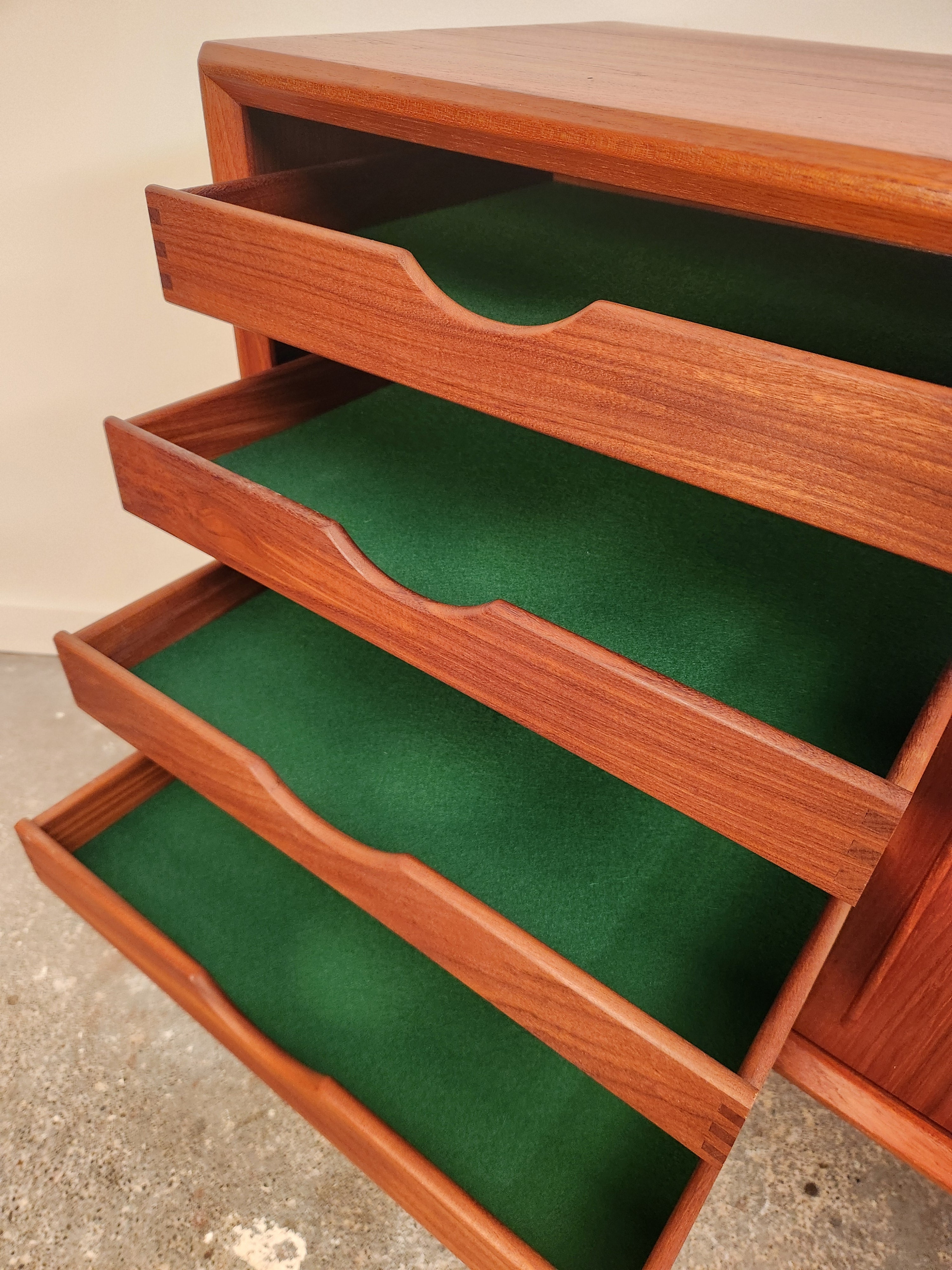 Danish Teak Sideboard by H P Hansen